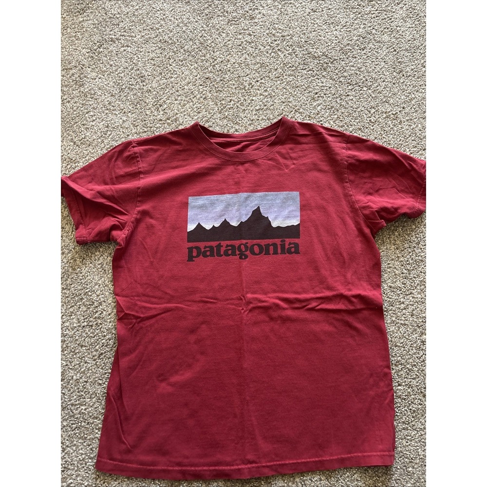 Adult Maroon Patagonia T-Shirt Size Small